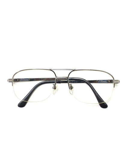 デュポン DP2433T メガネ ガンメタリック メタルフレーム ハーフリム スクエア IT2LMN98GPA4 【SALE】