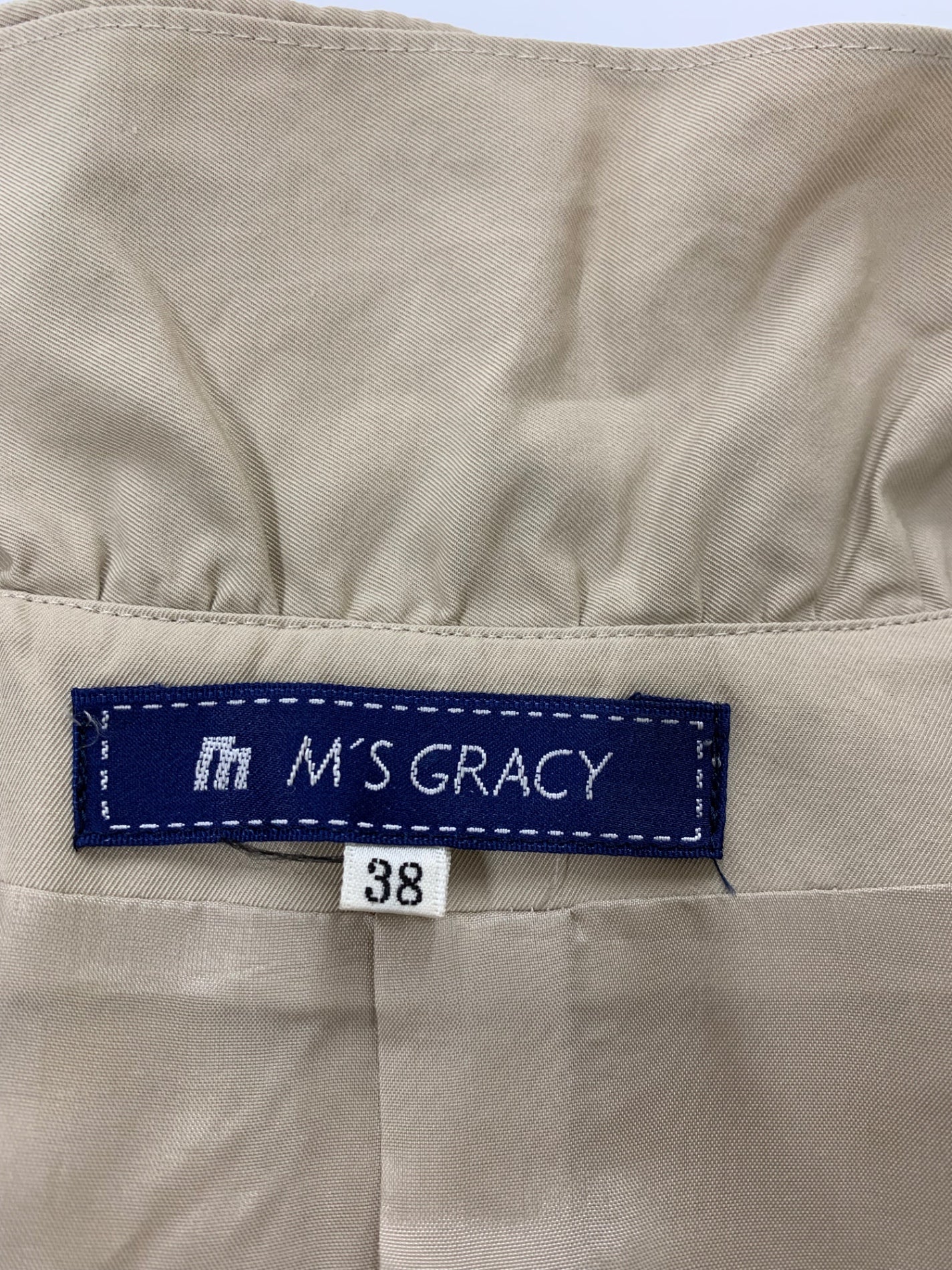 エムズグレイシー 629101 コート 38 ベージュ フリル ITWI002VYVUO