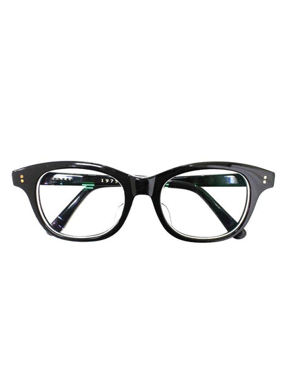 白山眼鏡店 HANK 1975 メガネ ブラック セルフレーム フルリム ウェリントン ITEW26WVYEDL