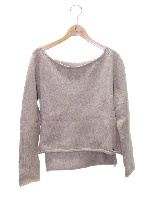 フォクシーニューヨーク Knit Tops ボートネック 31394 ニット セーター 38 ブラウン IT6UBED3PSAE