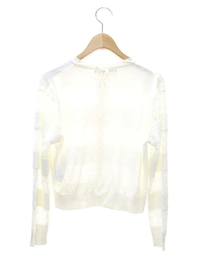 スーパービューティー カーディガン 42 アイボリー レース ビジューボタン ITOR8WZOSIV4 【SALE】