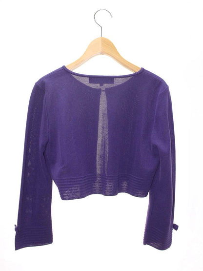 エムズグレイシー 428505 ボレロ 38 パープル カーディガン 袖リボン ITW7EH1Z6YHJ