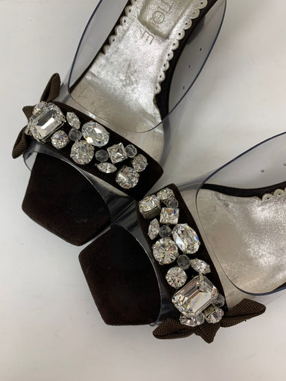 フォクシーブティック 27498 サンダル 36.5 ブラウン ビジュー ITDUN5UPZKIV