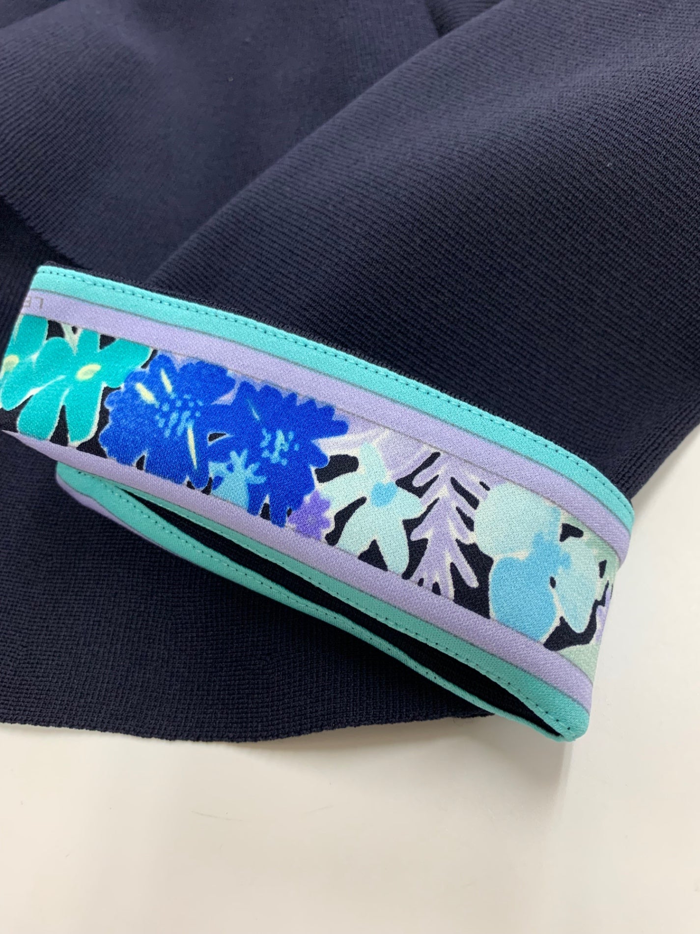 レオナールファッション 0347035 ジャケット 2 ネイビー フリル ビジュー ITESGQ03WK88