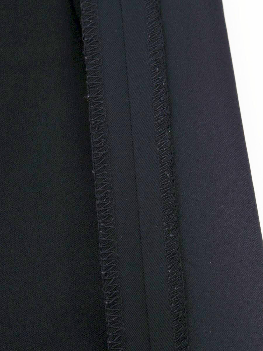 エムズグレイシー 316316 クロップドパンツ 38 ネイビー パールボタン センタープレス ITO226RHUPNK