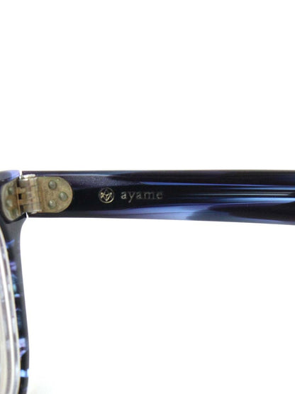 ayame（アヤメ） FREERANGE 眼鏡 メガネ ネイビー セルフレーム フルリム ウェリントン べっ甲柄 IT5R4IGF0GJH