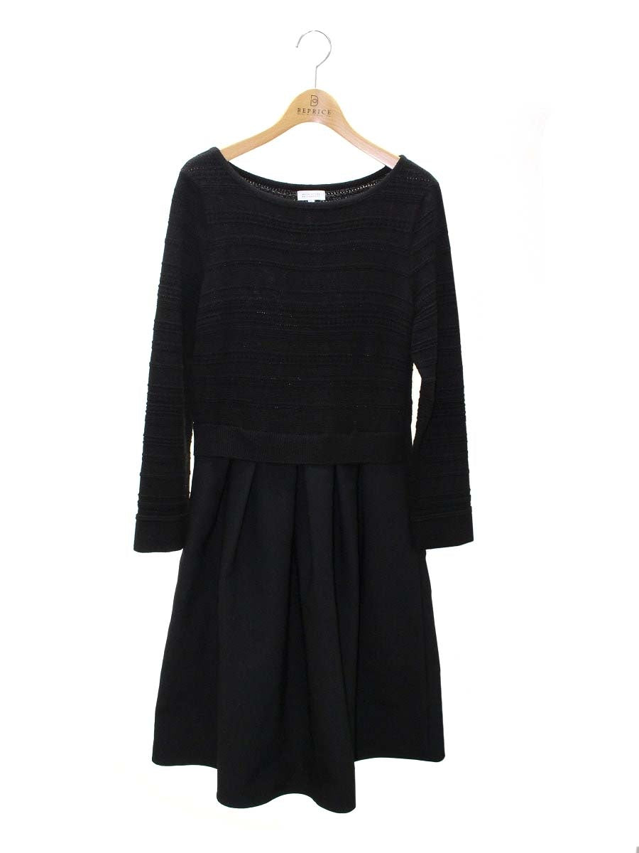 マッキントッシュフィロソフィー H5J24-632-09 ワンピース 38 ブラック ドッキング ITL7O64XGWQM