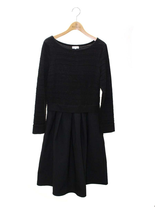 マッキントッシュフィロソフィー H5J24-632-09 ワンピース 38 ブラック ドッキング ITL7O64XGWQM