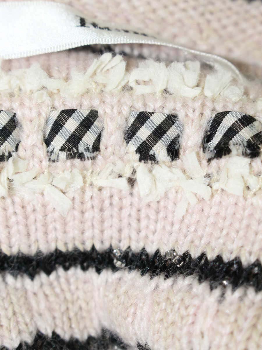 ルネ 6132320 ジャケット 36 ピンク ニット ツイード IT0OGTT0QLRC