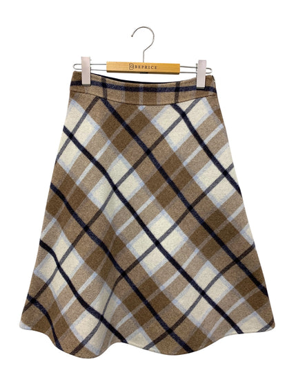 エムズグレイシー リバーシブルフレアースカート  217622  36 ブラウン ITH6S546VA0X