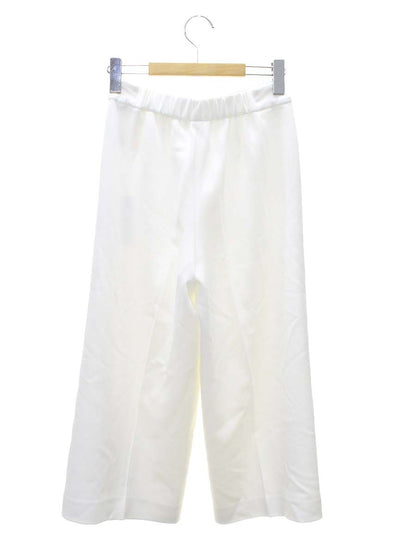 エムプルミエブラック C530-001・2 ミディ丈ワイドパンツ 34 ホワイト ITB2BV1LI5O8