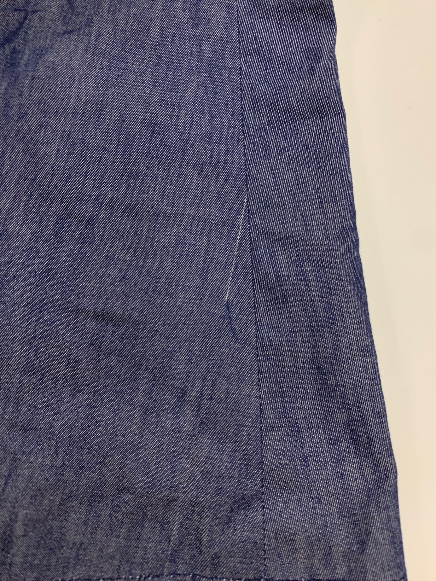 ブルーレーベルクレストブリッジ 55J25-345-29 ワンピース 38 ネイビー デニム フリル フレア ITHIHGO67PPW 【SALE】