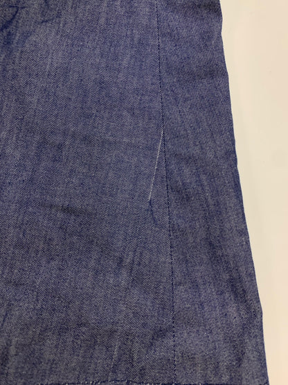 ブルーレーベルクレストブリッジ 55J25-345-29 ワンピース 38 ネイビー デニム フリル フレア ITHIHGO67PPW 【SALE】