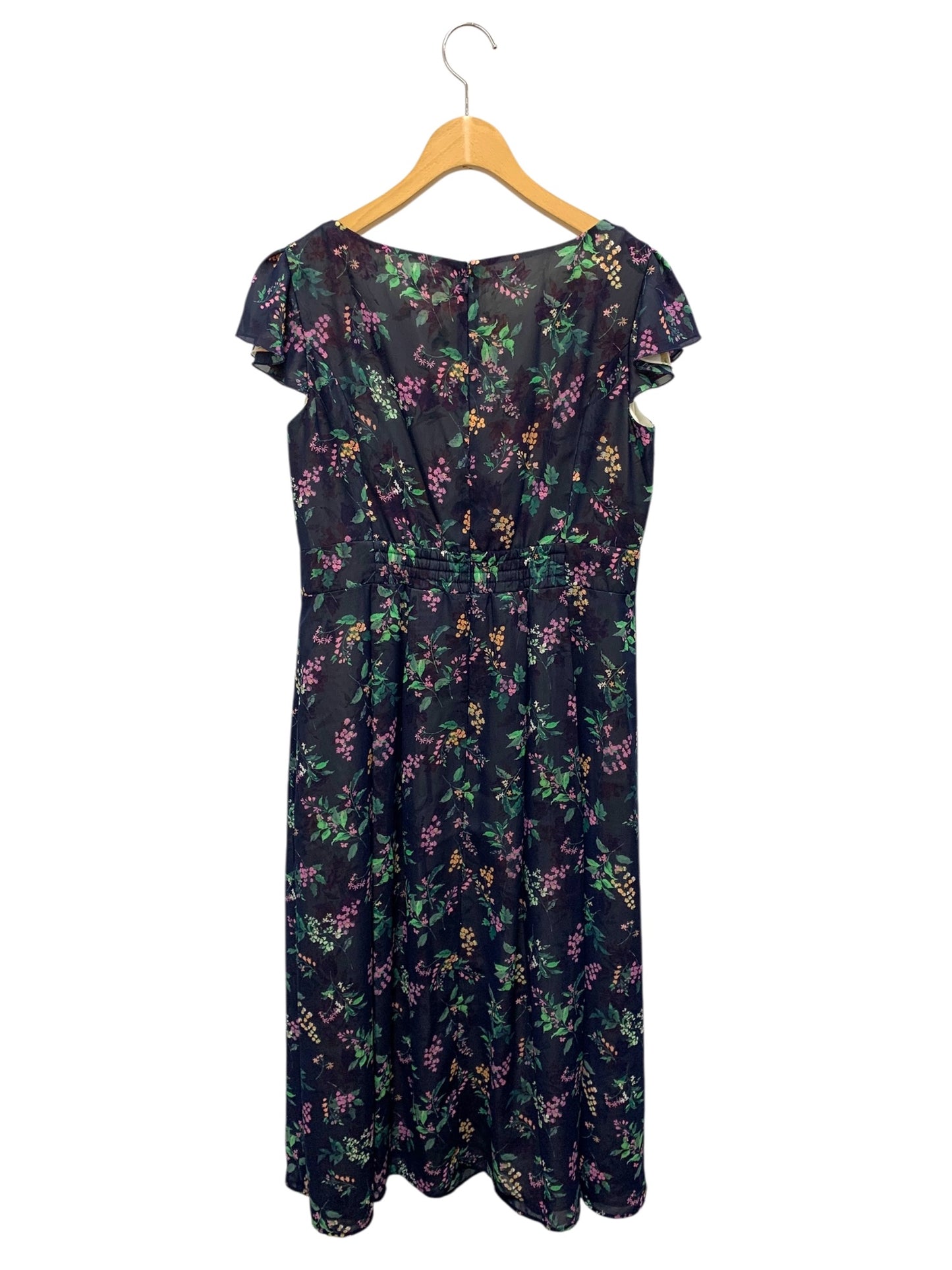 トッカ WATERCOLOR HARMONY ウォーターカラー ハーモニー OPTONX0420 ワンピース 6 ネイビー フラワープリント ITDFAPYBXYWC