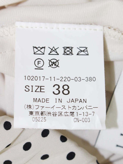 アナイ 102017-11-220-03-380 スカート 38 ベージュ ドット 水玉 プリーツ フレア ITOFVHXLNGAO