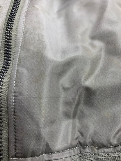 アヴィレックス ブルゾン M カーキグリーン レザージップ ITN5QXLA3LL0