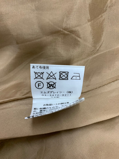 エムズグレイシー Long Tail Skirt 817349 スカート 36 ブラウン ステッチ ITXTMCUAIFVG