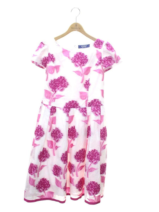 エムズグレイシー Jacquard Pink Dress 911332 ワンピース 38 ピンク 花柄 ITQIQMITL70C