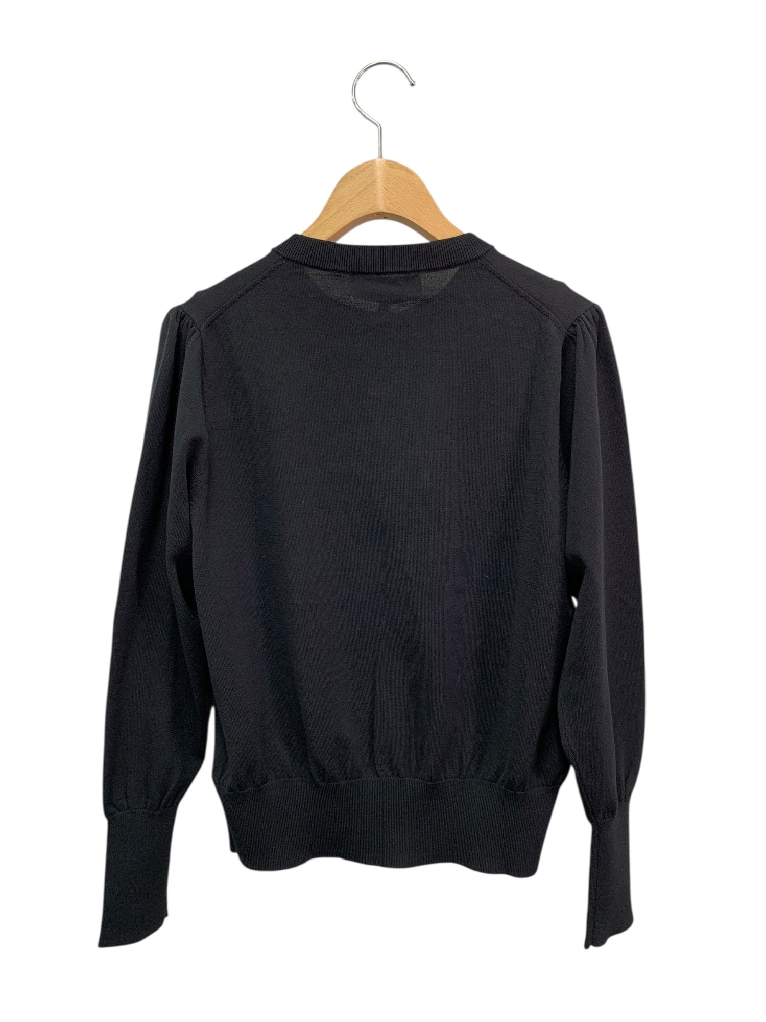 【エムズグレイシー】サイズ40ブローチ付きダブルジップカーディガン　ブラック エムズグレイシー カーディガン通販 | 中古ブランド古着 | ビー