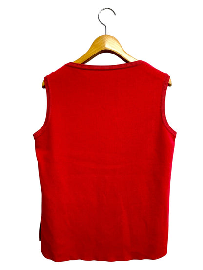 フォクシーブティック Knit Top Affetto 42199 ノースリーブニット 40 レッドピンク SP品 ITLI6O0C0TU2