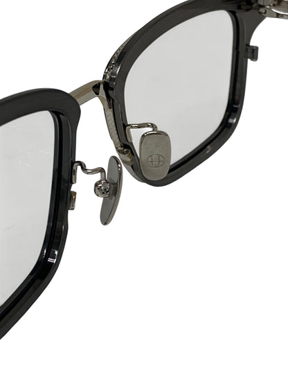 ドメスティックインターナショナル DI-1006TS メガネ シルバー メタルフレーム フルリム スクエア ITA7NB2BRLAH