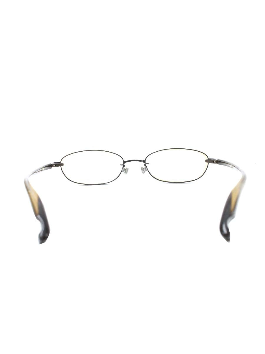 フォーナインズ S-251T メガネ アンティークゴールド/ブラウン エルトンジョンモデル コンビフレーム フルリム オーバル IT26S4YZBSRA