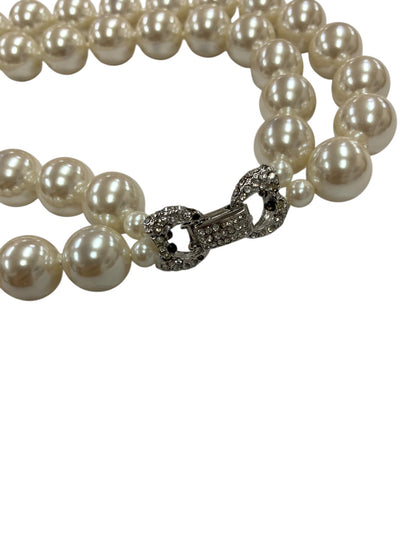 フォクシーブティック 2連パールネックレス アイボリー ITBZGXLRQLZE