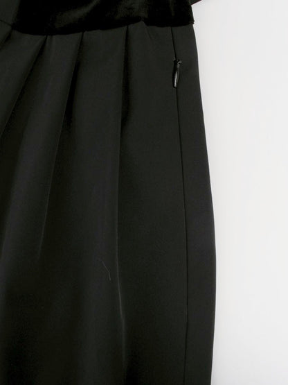 フォクシーニューヨーク 18595 ワンピース 40 ブラック ベロア スエード ITFNQUOU0OL8