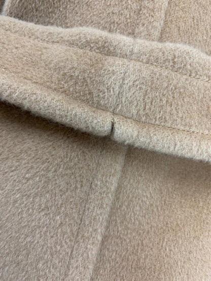 マックスマーラ 1637597 38 キャメル チェスター ロングコート シルバータグ ベルト ITVQLFNTHCB2