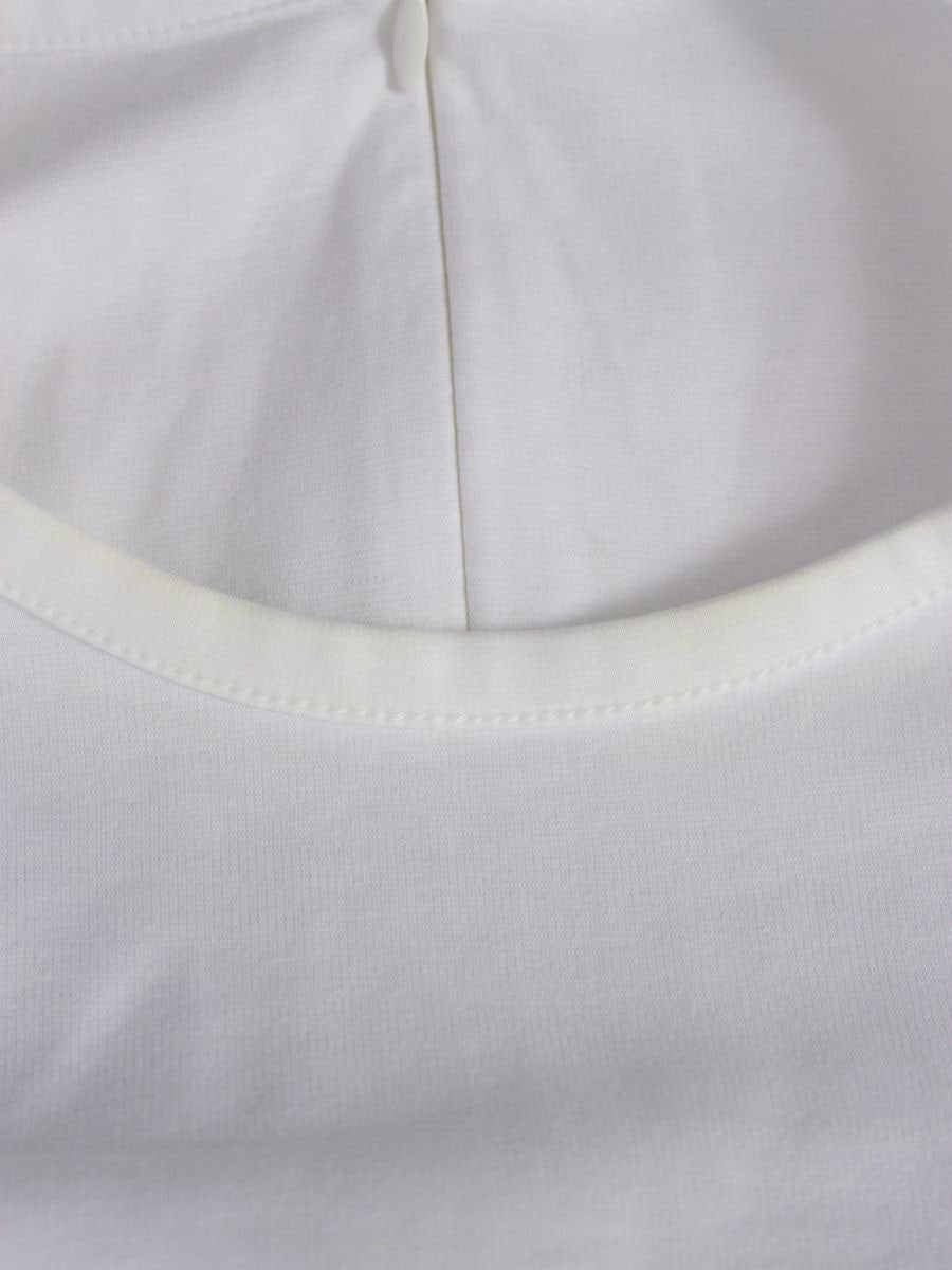 ボーダーズアットバルコニー BD2211-2C-13 Tシャツ カットソー 38 ホワイト パフスリーブ ITQQD0UV317P 【SALE】