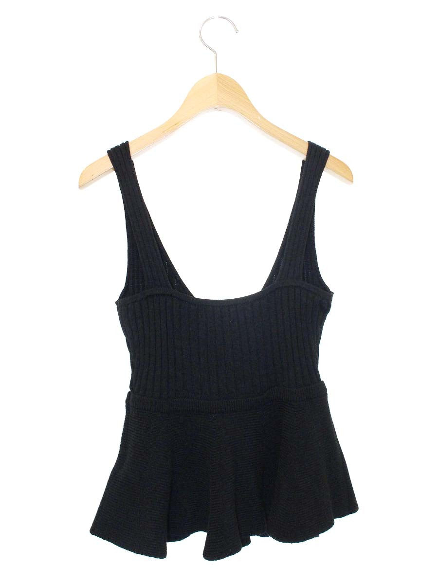 エムズグレイシー Knit Camisole 818536 ニット 38 ブラック ノースリ ITS3A5QNCWW0