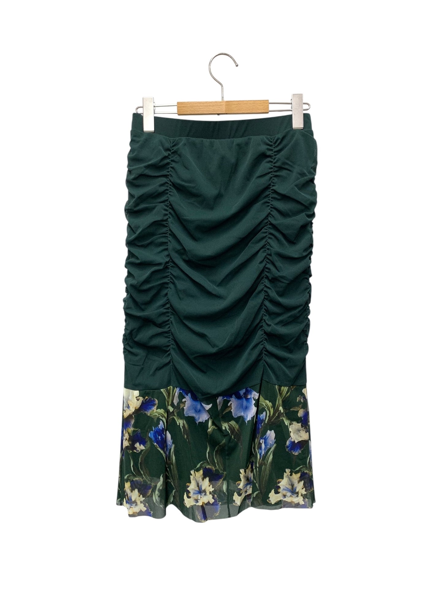 ヴィヴィアンタム 14175521 スカート 40 グリーン フラワープリント タイト ITM8INSCNU32