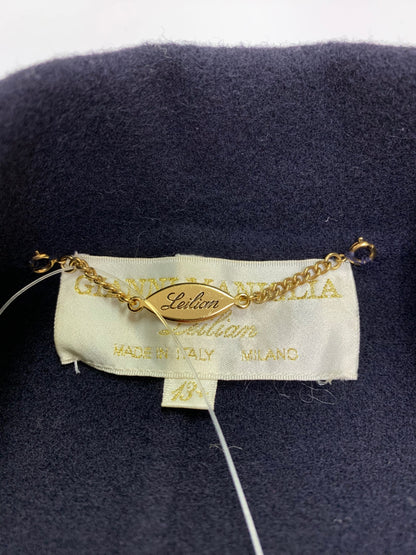 レリアン JL900-23B コート 13+ ネイビー GIANNI MANIGLIA カシミヤ混 IT9DWLZRLW18