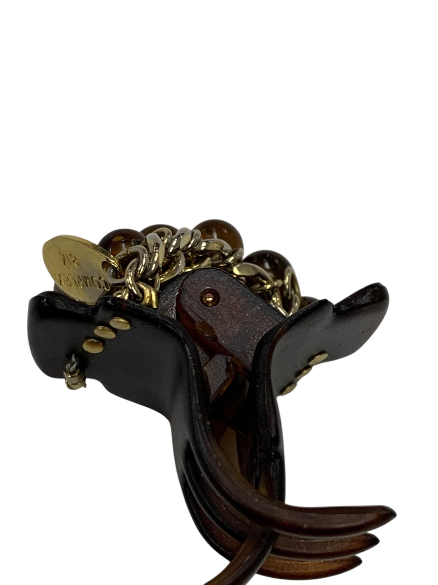 コンプレックスビズ ヘアクリップ ブラウン ビジュー チェーン IT0FD0EADUGS