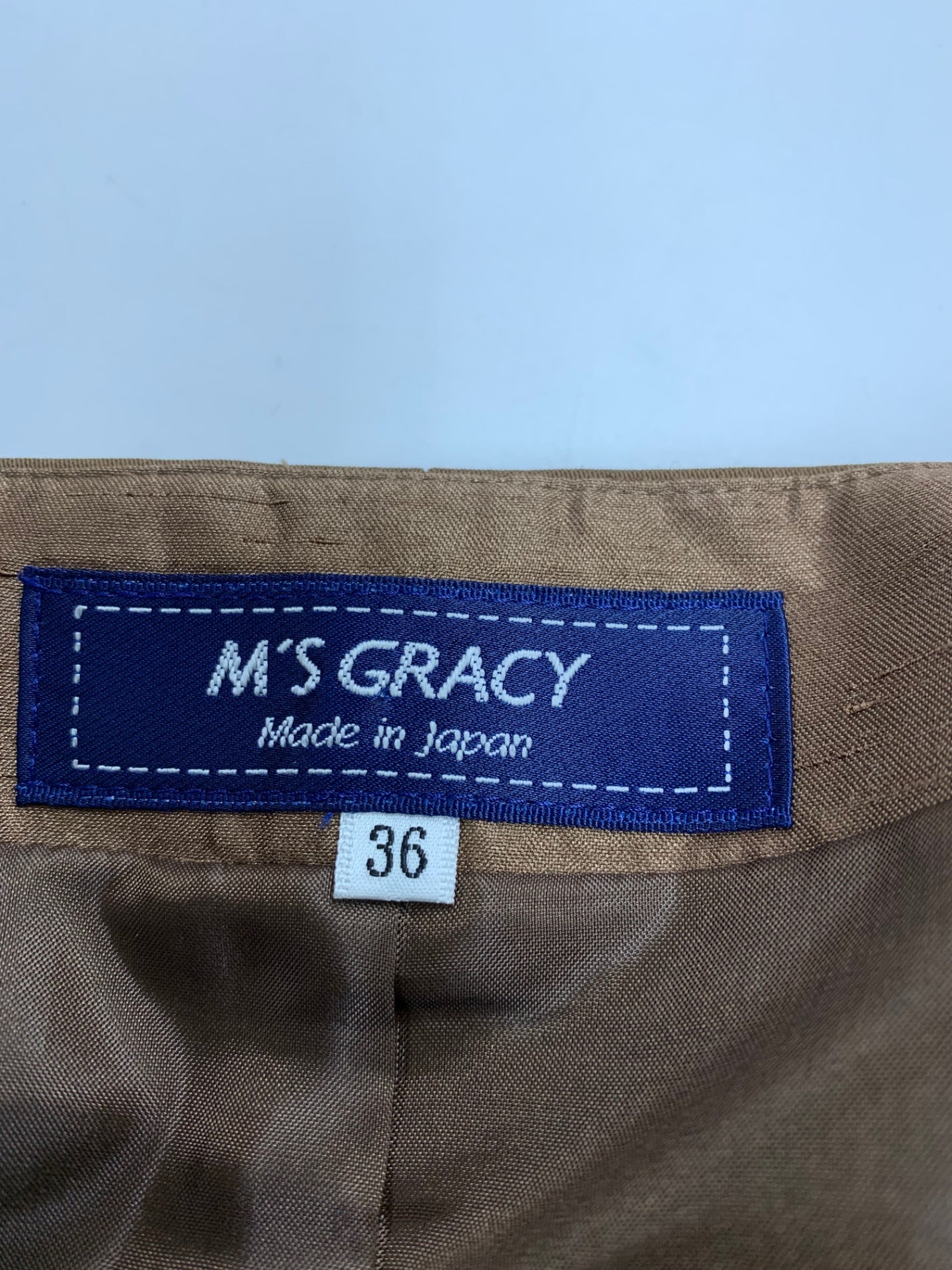 エムズグレイシー 511506 ワンピース 36 ブラウン フレア ITSCS8D13M36