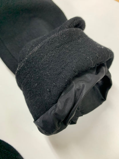 マックスマーラ 60162273 チェスターコート 40 ブラック ウール IT0OJ78I8672