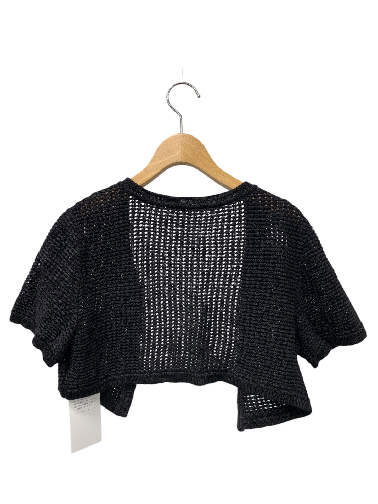 フォクシーブティック Cardigan Aldila 43769 カーディガン 40 ブラック 透かし編み ITWTUKC2NN6O