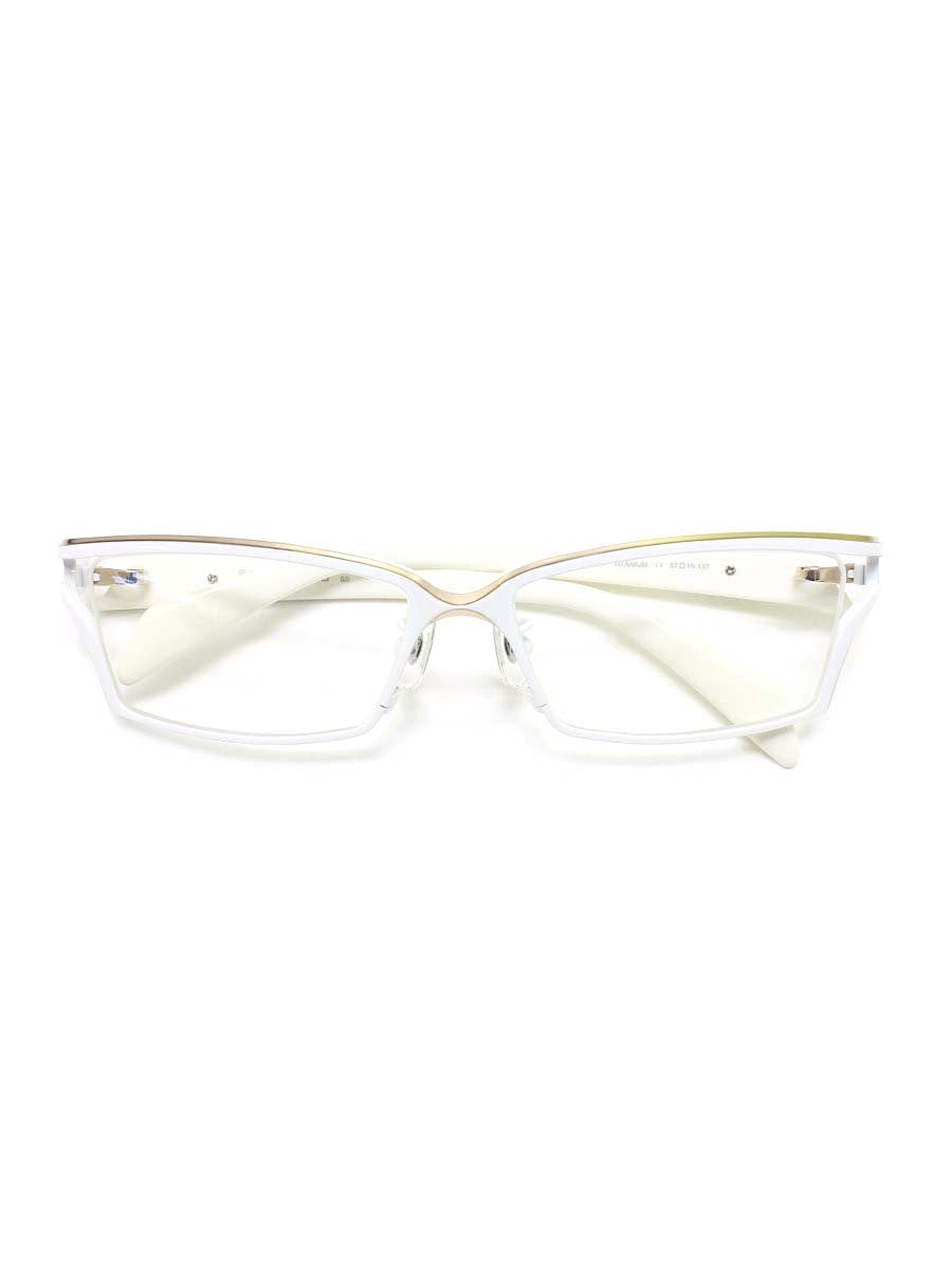 サムライ翔 リラックスライン 仁 SS-J208 LTD メガネ ホワイト 限定カラー メタルフレーム フルリム スクエア IT4WWHJ7C72G