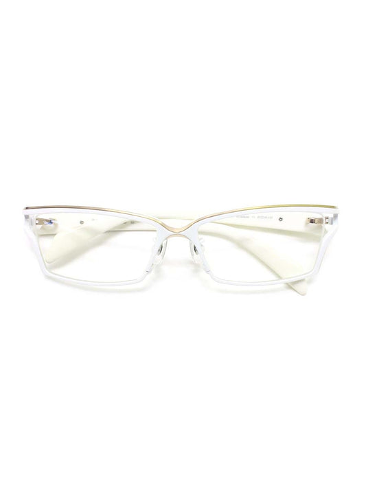 サムライ翔 リラックスライン 仁 SS-J208 LTD メガネ ホワイト 限定カラー メタルフレーム フルリム スクエア IT4WWHJ7C72G