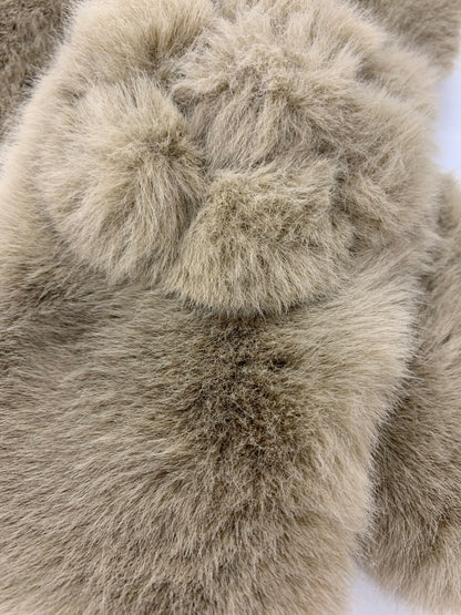 エムズグレイシー 296504 マフラー ブラウン ティペット フェイクファー フラワーモチーフ IT3MK7R4HNK2