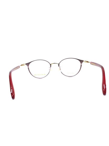 中村勘三郎 KN-2651 メガネ ピンク/パープル メタルフレーム フルリム オーバルシェイプ ITIWNVMN2WPC