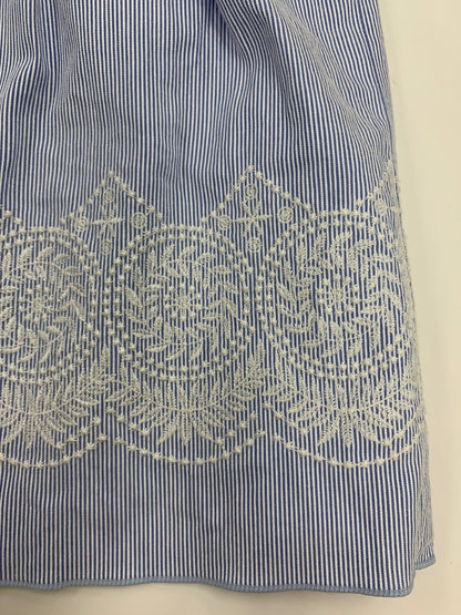 フォクシーニューヨーク collection Dress Montmartre 40090 ワンピース 38 ブルー 刺繍 IT14AIOQGBUK