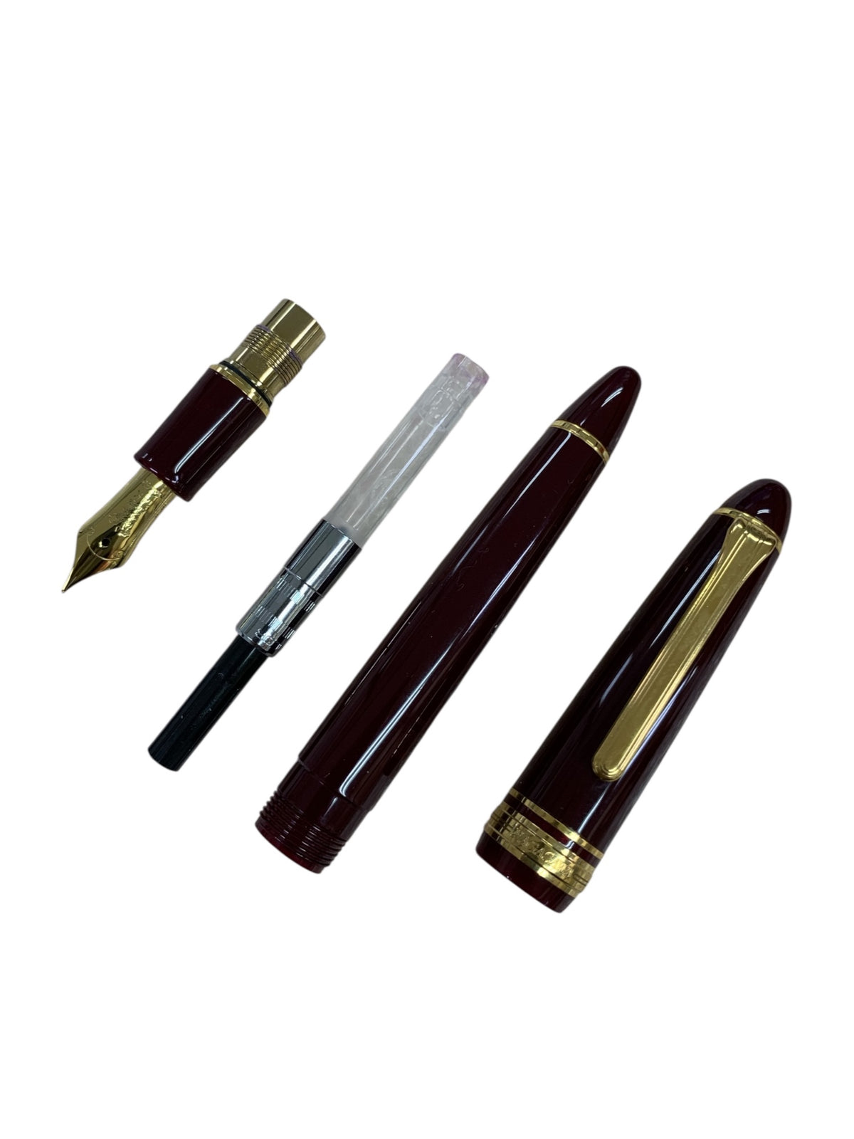 セーラー×ナガサワ文具センター 万年筆 Pen style DEN オリジナル プロフィットスタンダード マルン ワインレッド MF 14K ITGOJHOPHFBK