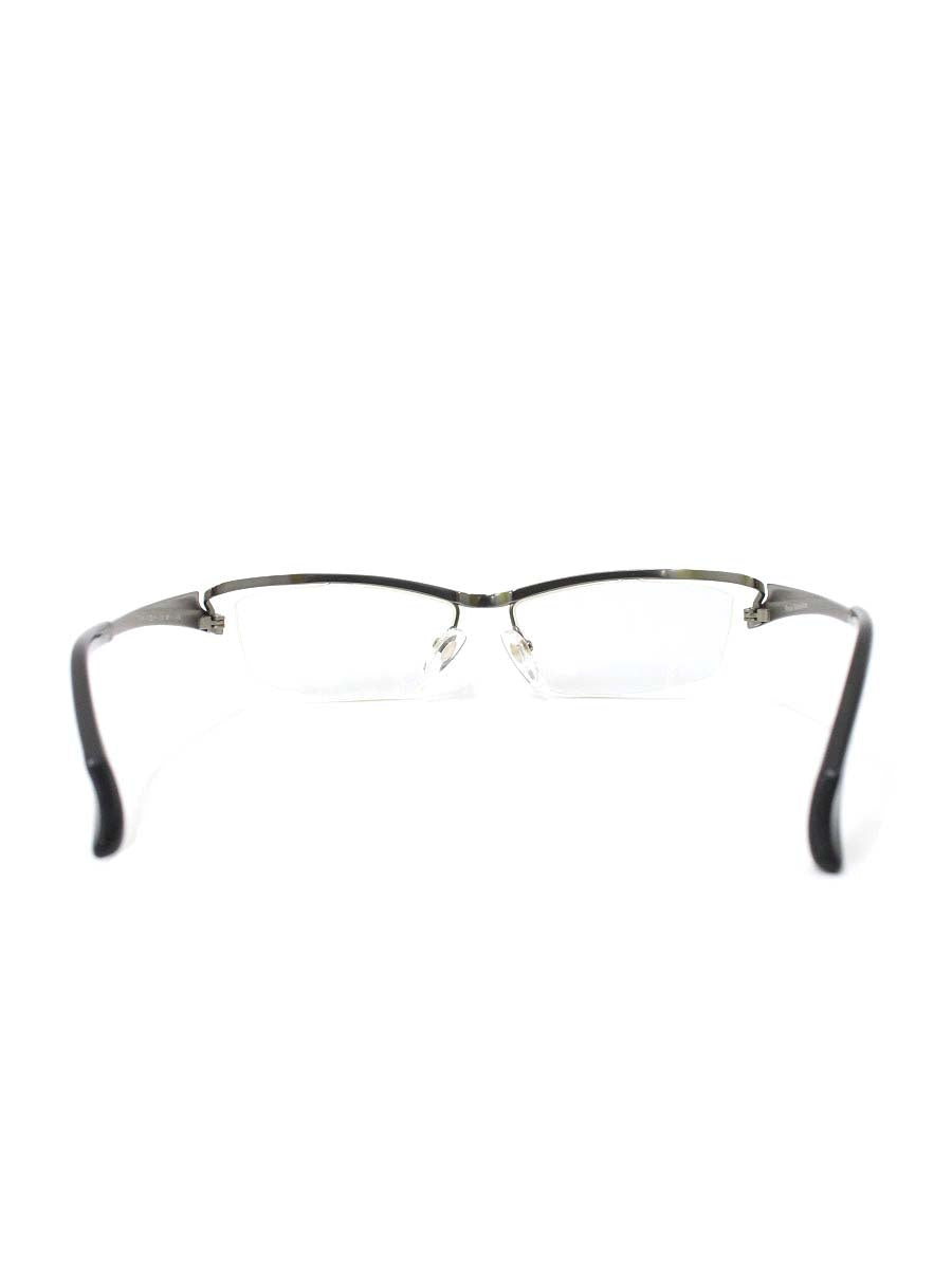 マサキマツシマ MF-1148 眼鏡 メガネ ガンメタル メタルフレーム ハーフリム スクエア ITI9Q8PA6XX0