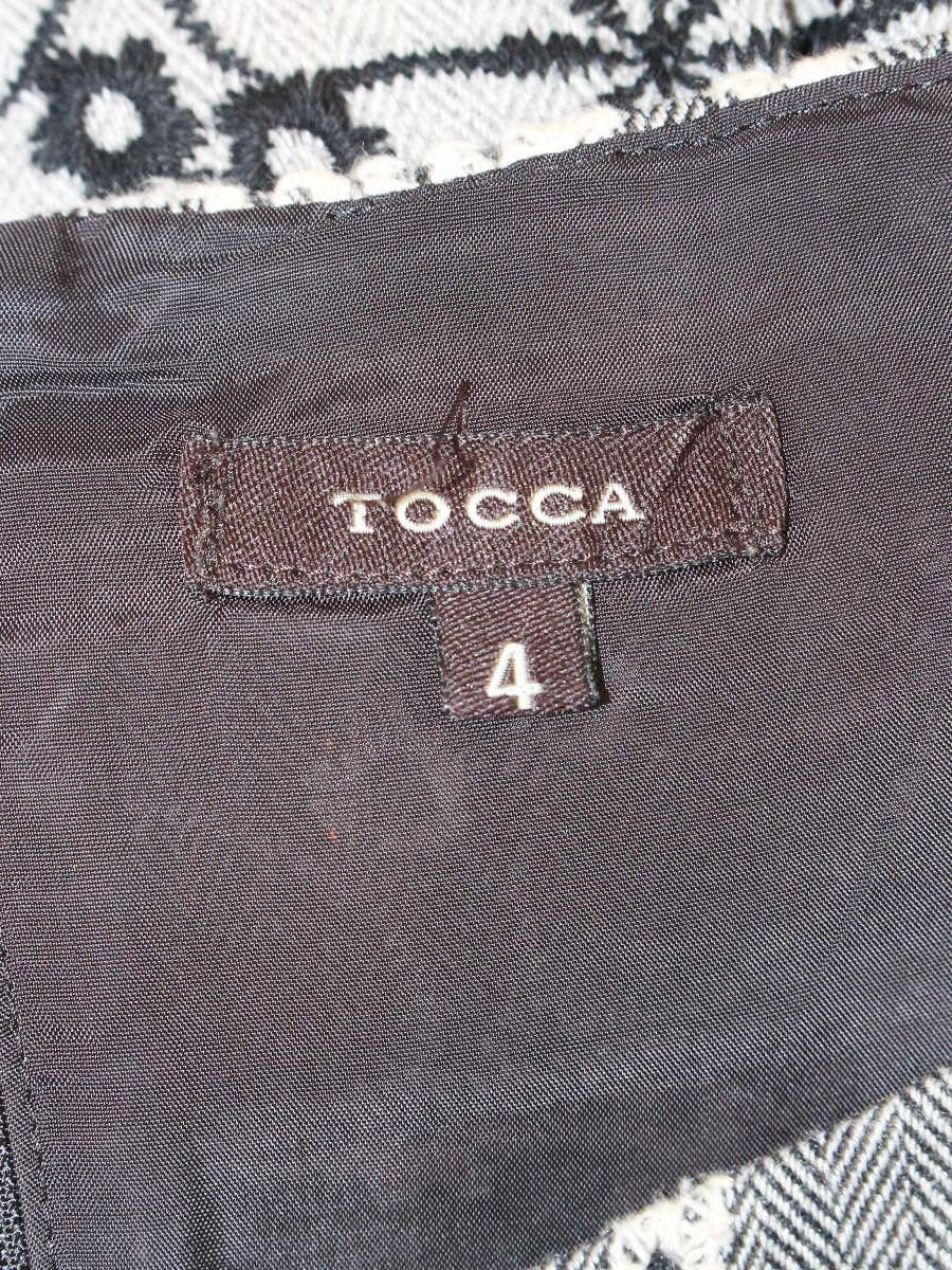 トッカ OPTOGA0240 ワンピース 4 グレー フラワーモチーフ 刺繍 ITX3OWABBOGC