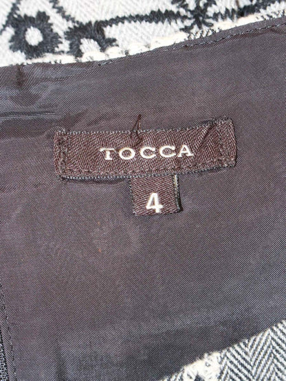 トッカ OPTOGA0240 ワンピース 4 グレー フラワーモチーフ 刺繍 ITX3OWABBOGC