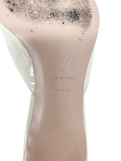 ロジェヴィヴィエ トランペット パテントレザー ミュール RVW74839190D1PC019 36 アイボリー IT4UYZBM01NG