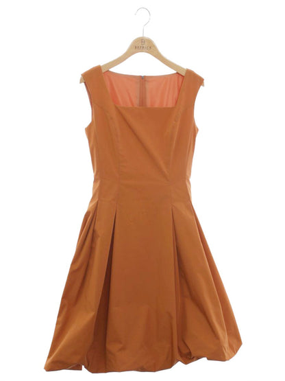 フォクシーニューヨーク 25183 ワンピース 38 オレンジ バルーン ITSTU8MMIDCG