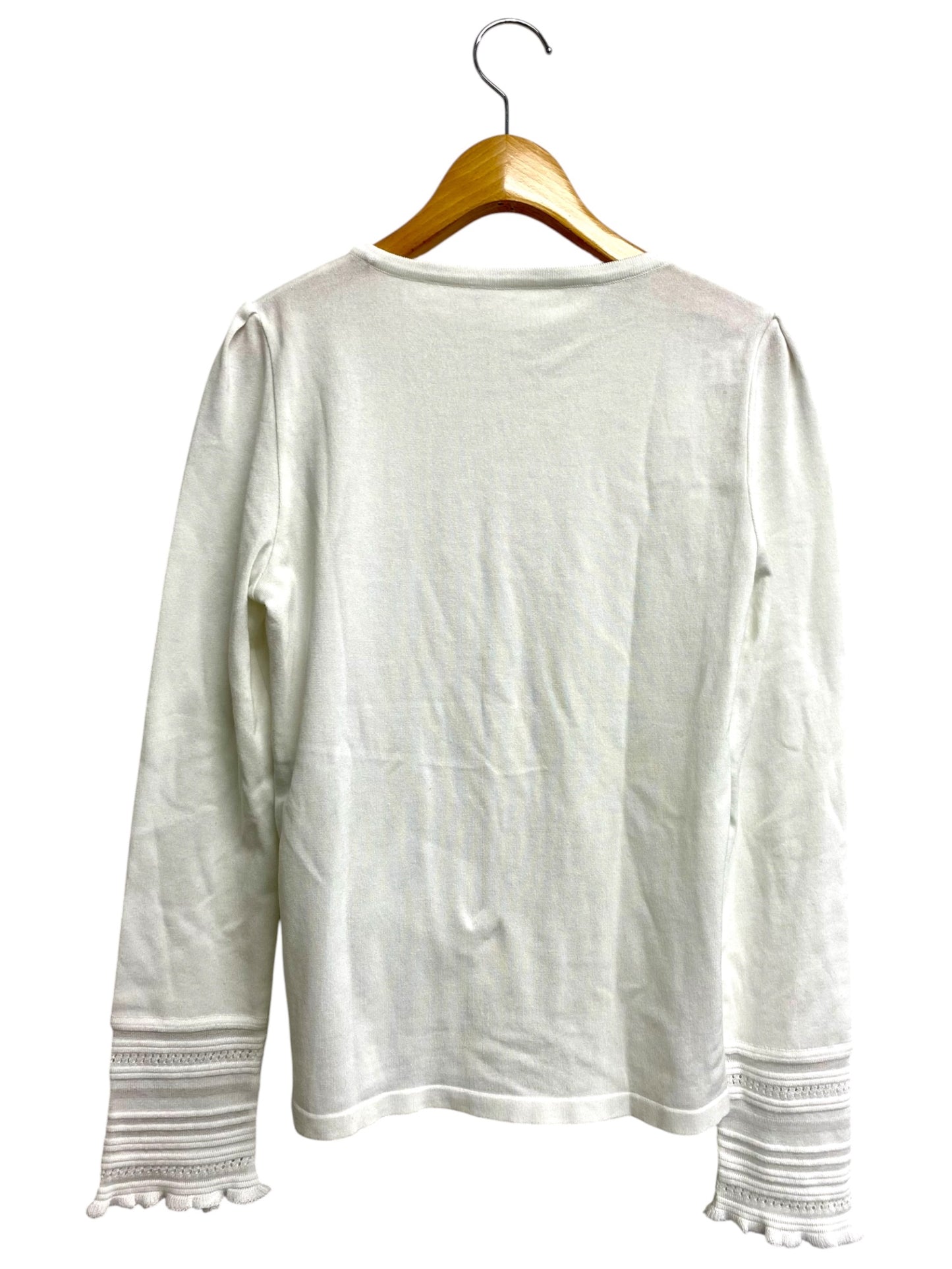 フォクシーブティック Sweater Little Crochet 37610 ニット 40 ホワイト SP品 ITD80D9M6OF0 【SALE】