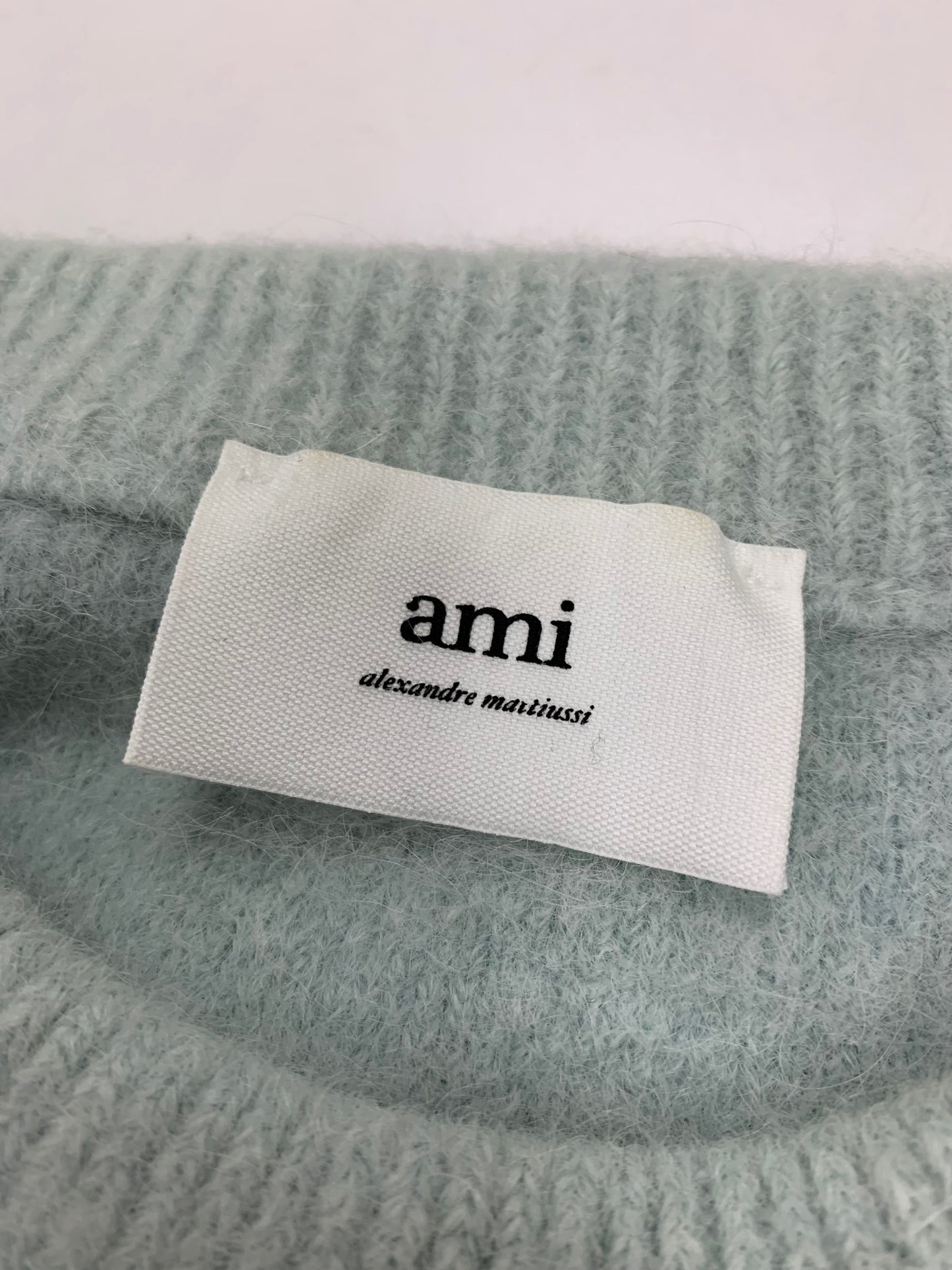 アミパリス Ami De Coeur クルーネック セーター UKS025.KN0032 XL ブルー IT20TMLGO41K